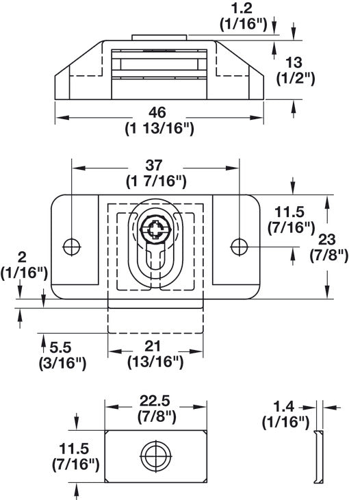 Magnetic Catch, Adjustable