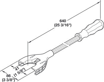 Adjusting Tool, HÃ¤fele AXILOâ„¢ 78 Light Tool