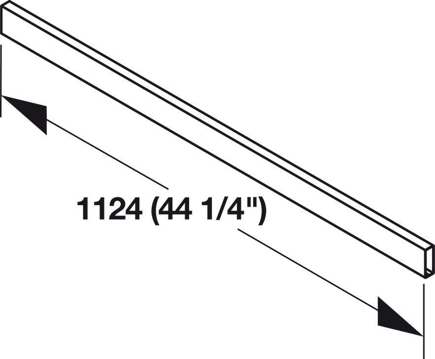 Cross Divider Rail - Cut to Length, for Vionaro Drawer Systems
