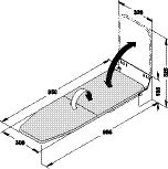 Hafele Ironfix® Ironing Board, Wall-Mounted