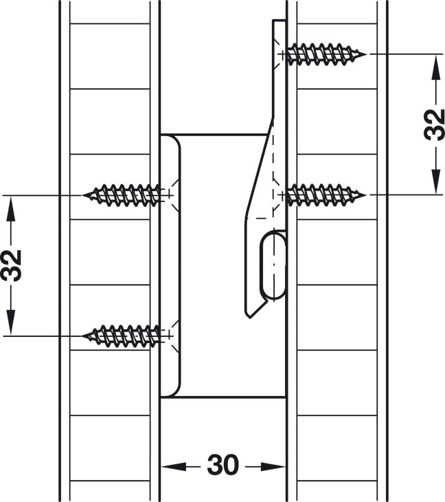 Suspension Fitting, AD 30 Angled Component