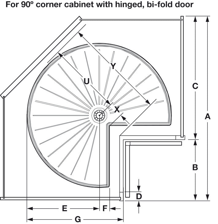 Lazy Susan Set, Kidney Shaped, Plastic, Two-Tray