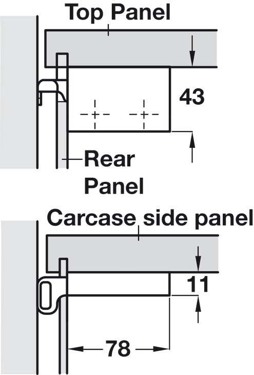 Cabinet Hanger, Screw Fixing, Scarpi-4