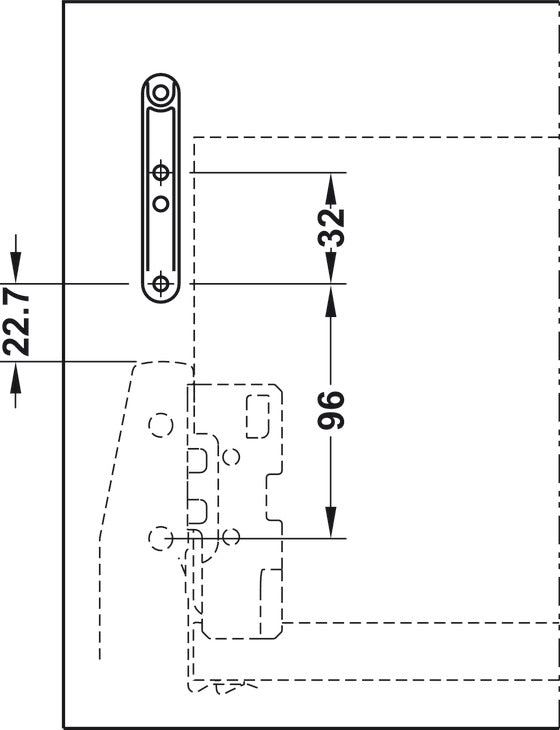 Panel holder, HÃ¤fele Matrix Box P