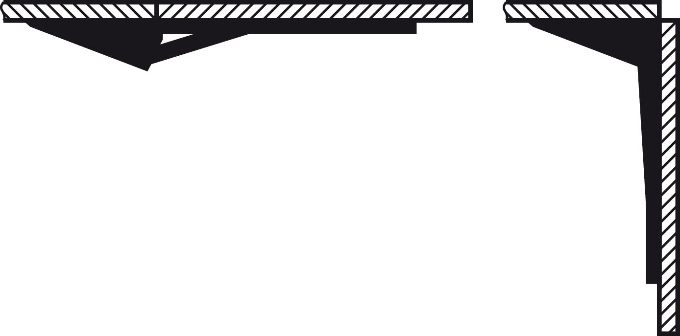 Hinged Spring Bracket, For table extension, folding