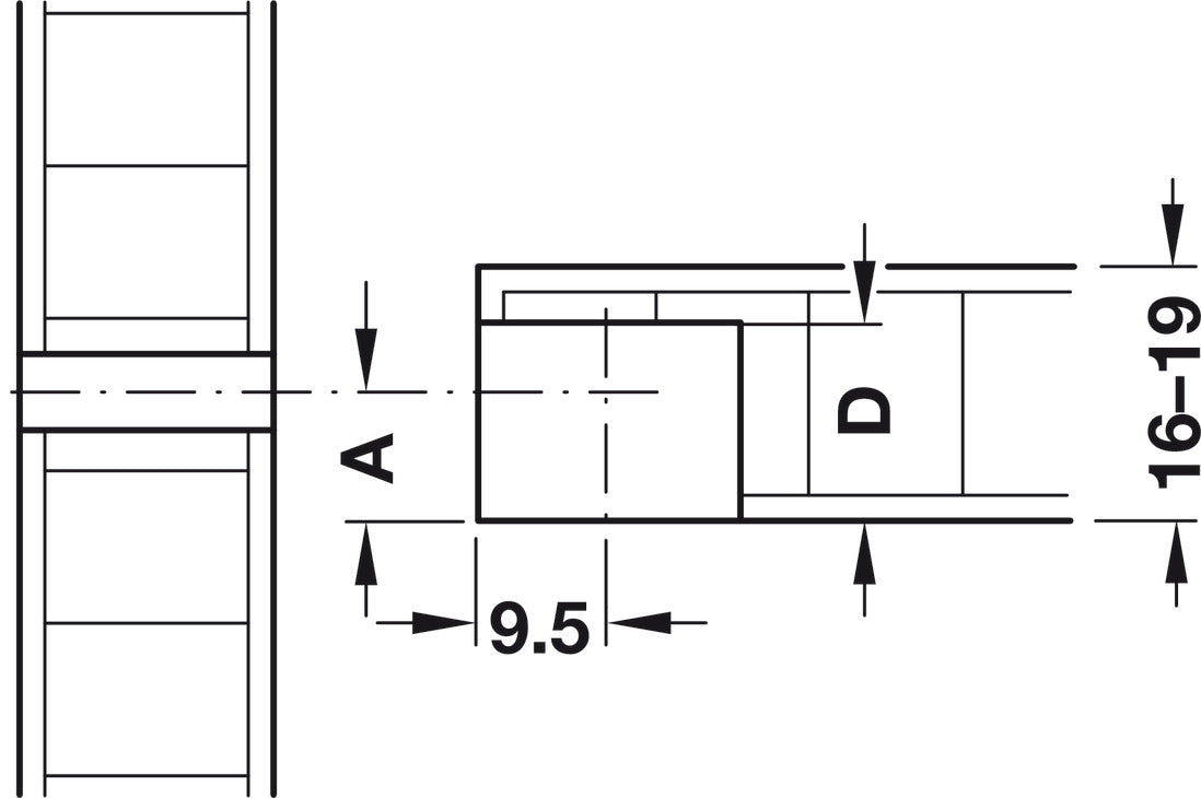 Female Double-Ended Bolts, S20, Rafix 20 System
