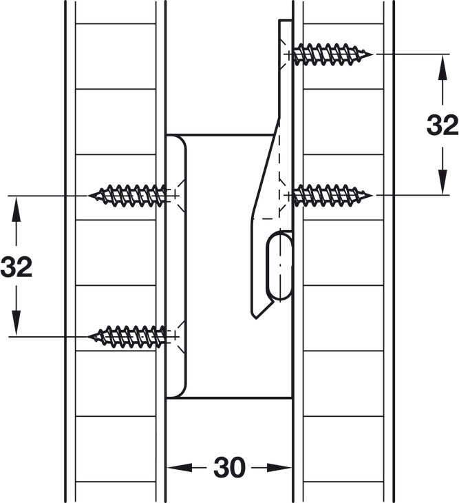 Suspension Fitting, AD 30 Angled Component