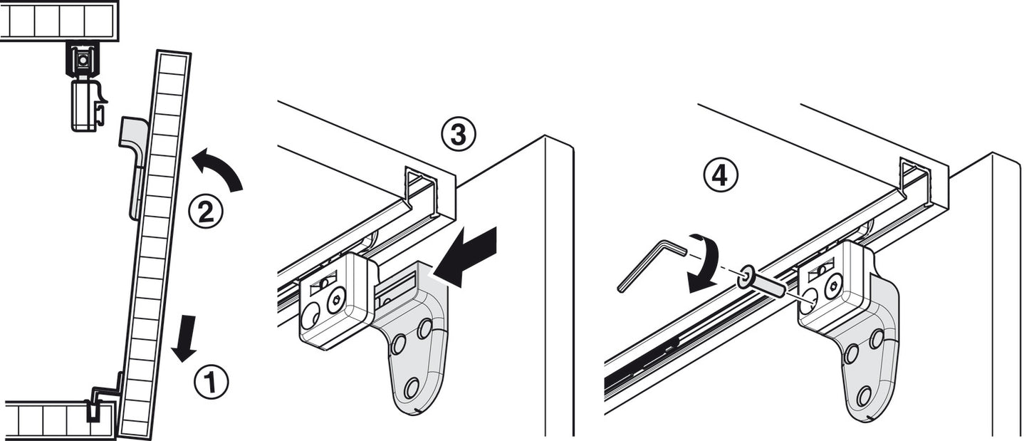 Sliding Door Hardware, Slido F-Line21 20A, set