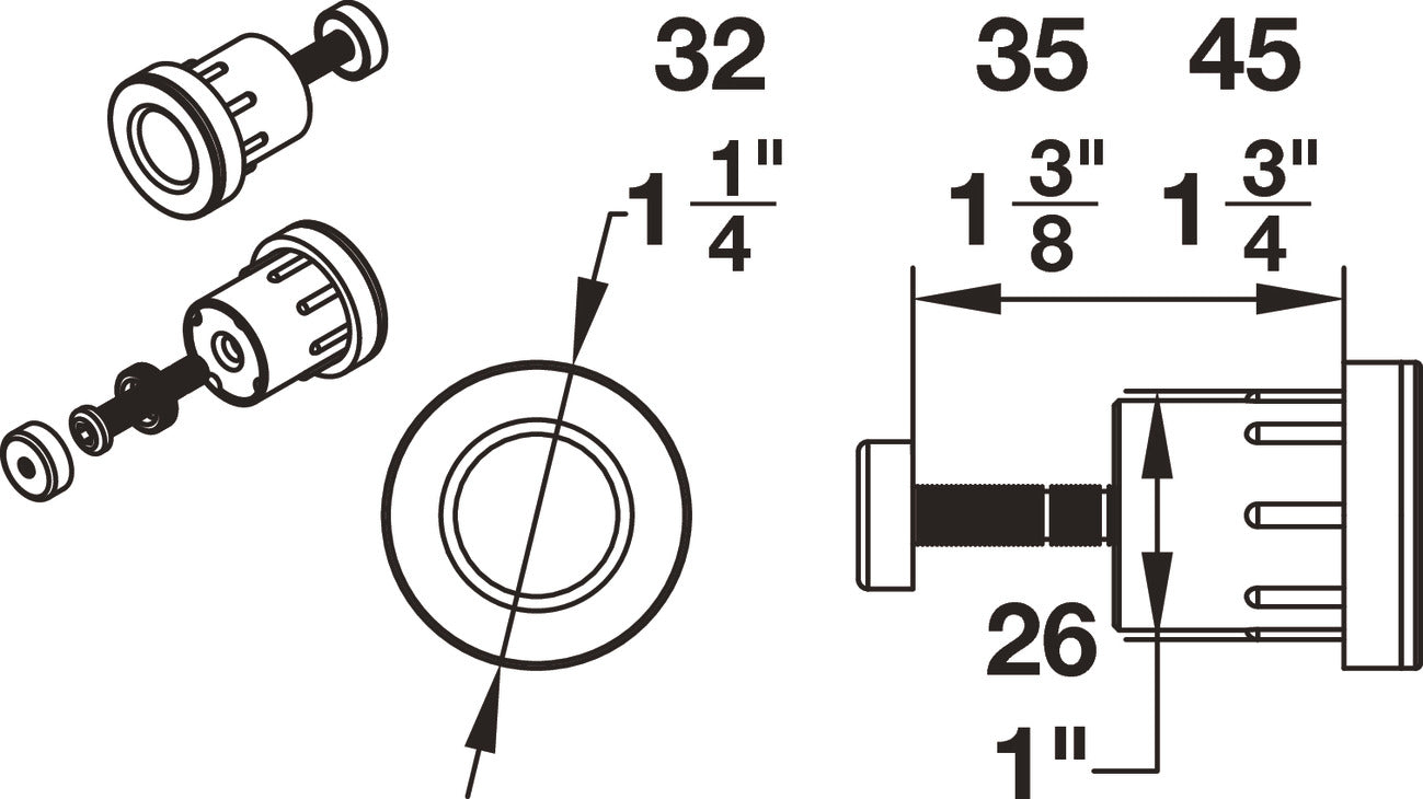 BL100 Privacy Lock, for Sliding Barn Door