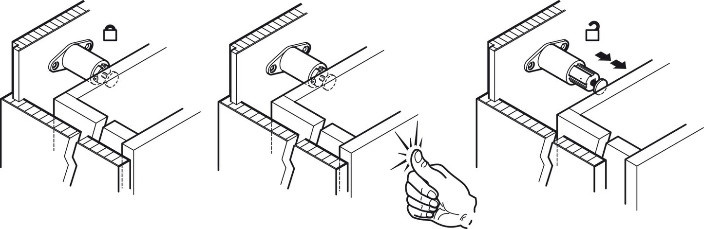 Drawer Latch, Flexi-Touch