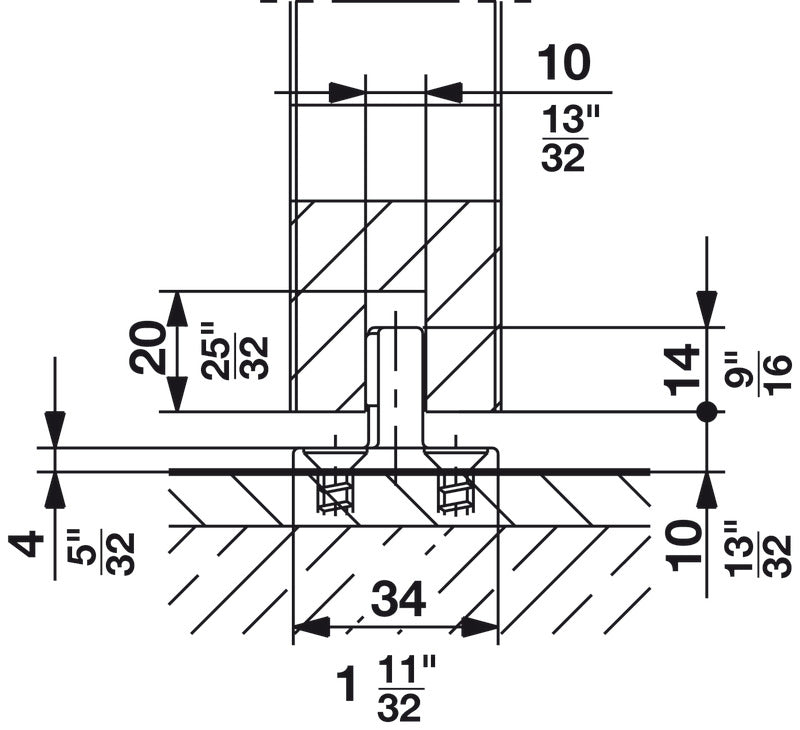 Sliding Door Hardware, Hawa Junior 40/B, set