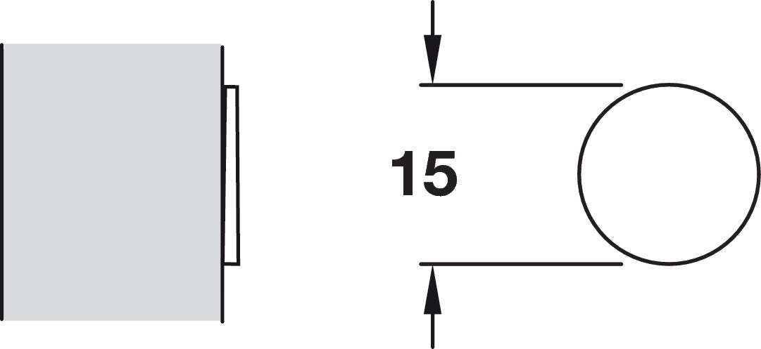 Plate for Magnet, for K Push Door Catch, Adhesive