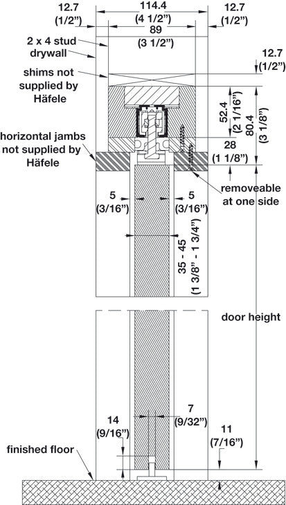 Pocket Door Frame Set, Slido