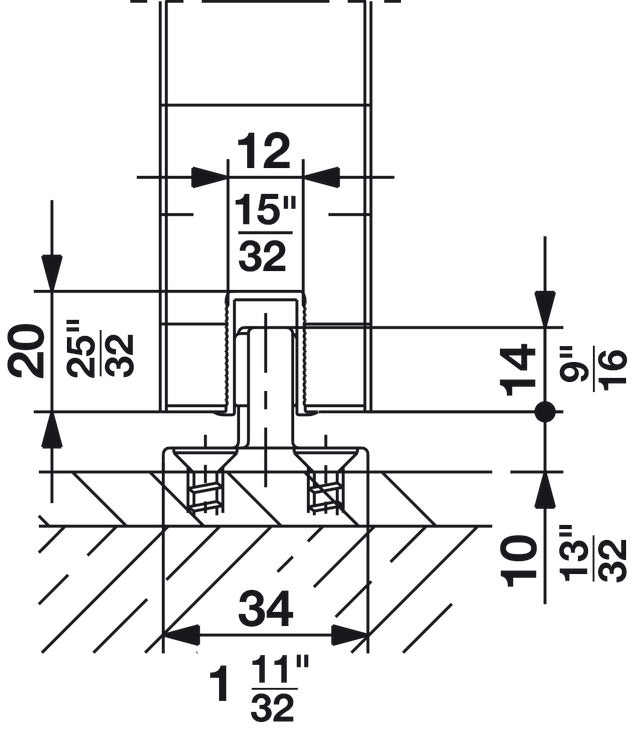 Sliding Door Hardware, Hawa Junior 40/B, set