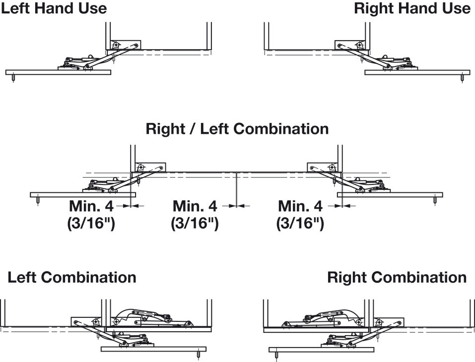 Lateral Opening Door System, Set, FAD-20 (44 lbs door weight)