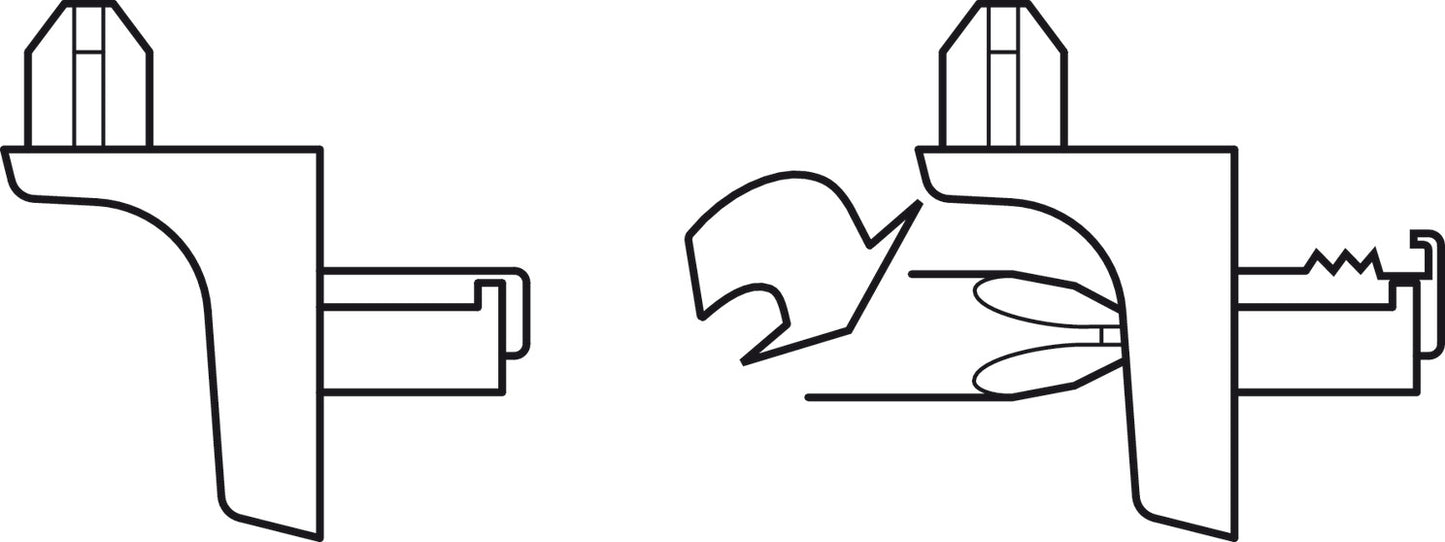 Shelf Support, for Ø5 mm Hole