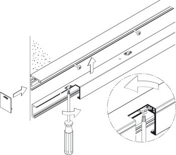 Angle Profile, Pre-Drilled for Upper Tracks, Junior 40