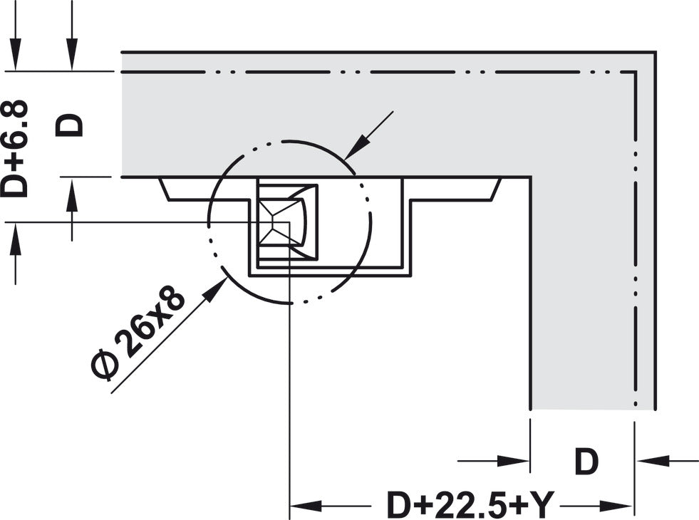 Single PUSH Latch, with Adjustment