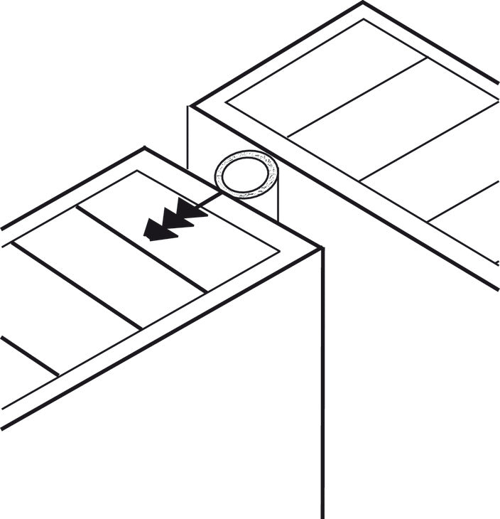Sealing profile, with ribbed flanges, round