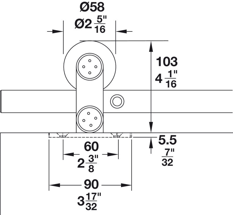 Solid Stainless Steel Track Set, Flatec II
