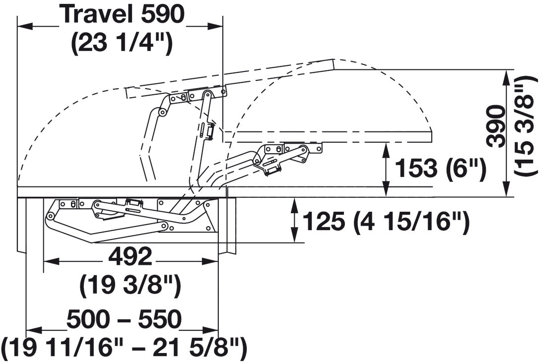 Lateral Opening Door System, Set, FAD-20 (44 lbs door weight)