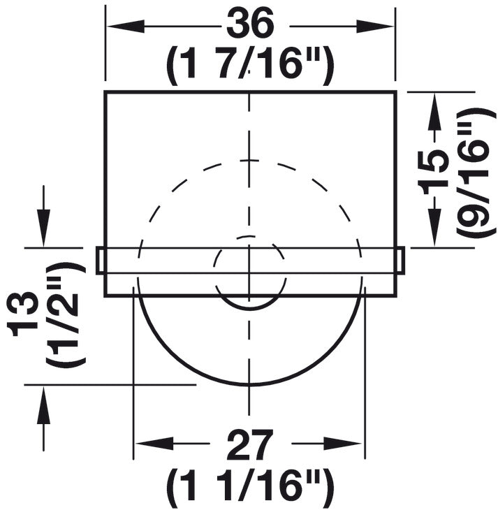 Roller-Mini Caster, Load-Bearing Capacity 88 lbs.