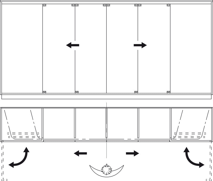 Sliding Door Hardware, Hawa Aperto 40/F, set
