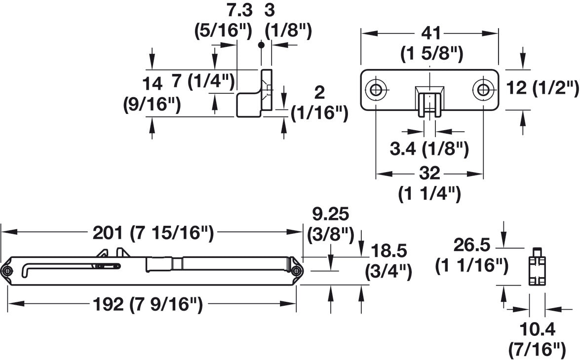 Soft Closer Mechanism, for Wood or Metal Boxes
