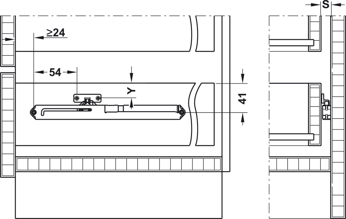 Soft Closer Mechanism, for Wood or Metal Boxes