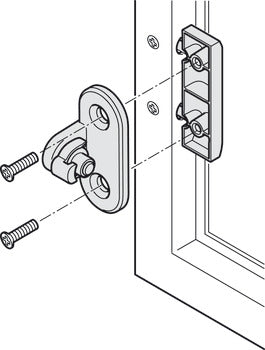 Adapter, for Doors with 20 mm (13/16") Aluminum Frame
