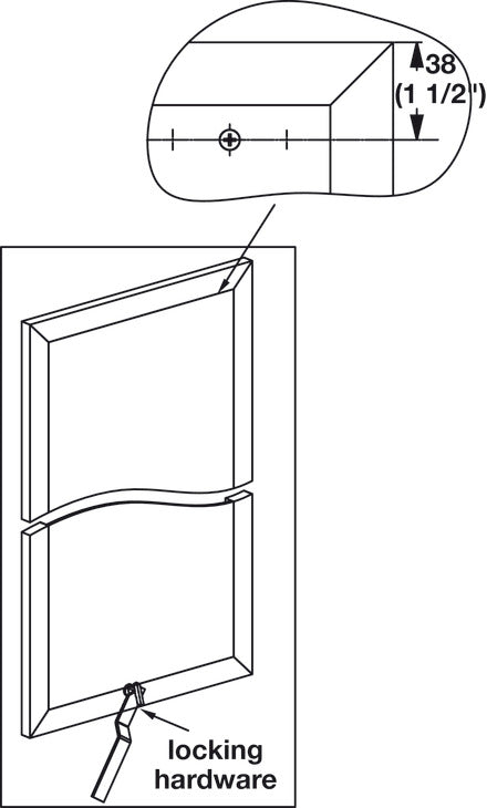 Fixed Mirror, 48 x 13"