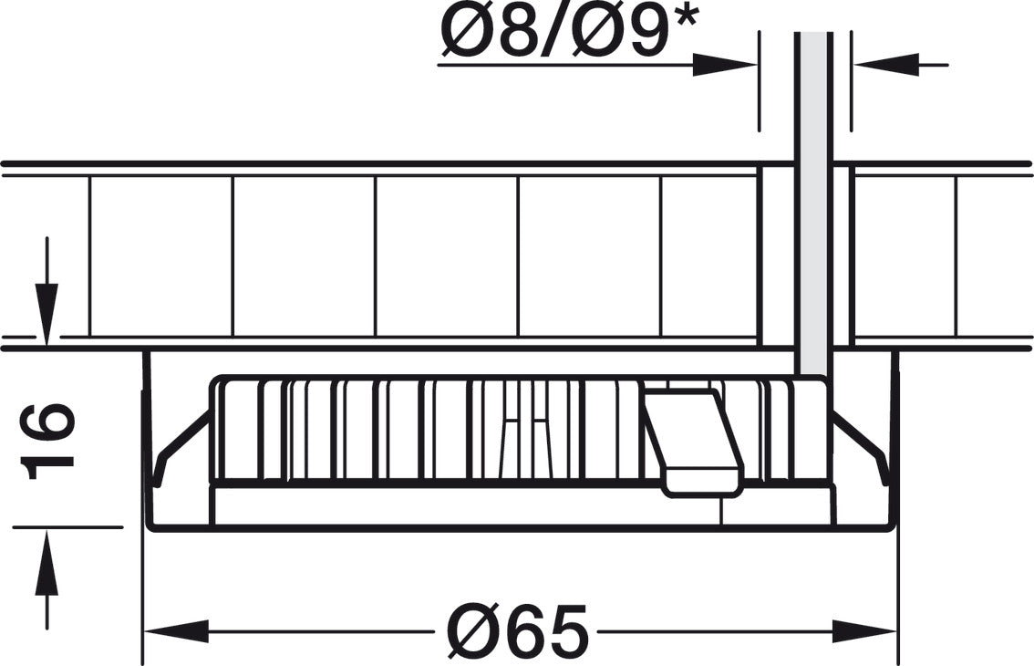 Surface Mounted Housing Trim Ring, for Loox LED 2025/2026, 2091/3091, 2092/3092