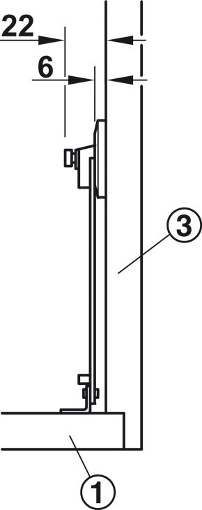 Flap Stay, with Catch