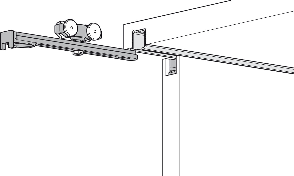 Sliding Door Hardware, Hawa Clipo 16 HM IF, set