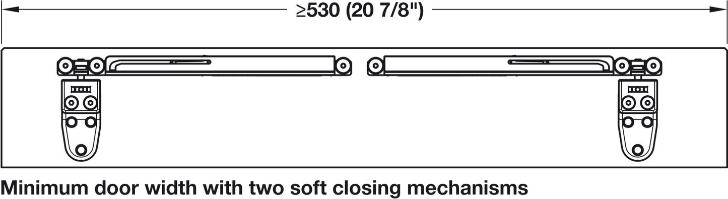 Sliding Door Hardware, Slido F-Line21 20A, set