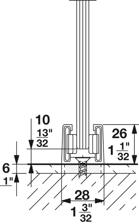 Sliding Door Hardware, Hawa Junior 160/GP, set