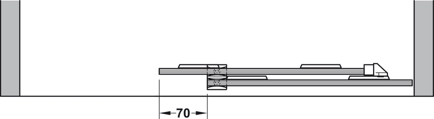 Sliding Door Hardware, Hawa Clipo 16 GS IF, set
