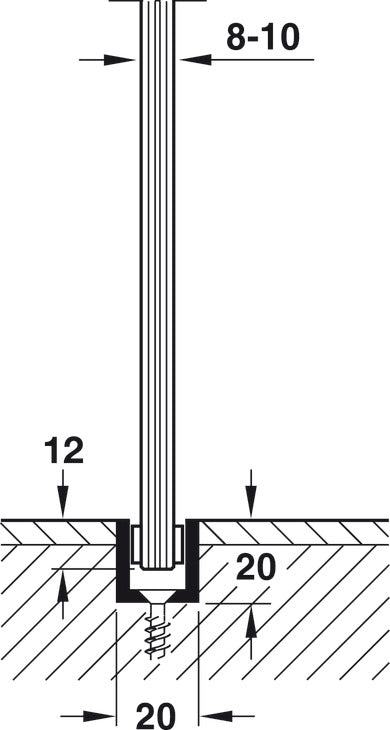 Sliding Door Hardware, Hawa Junior 160/GP, set