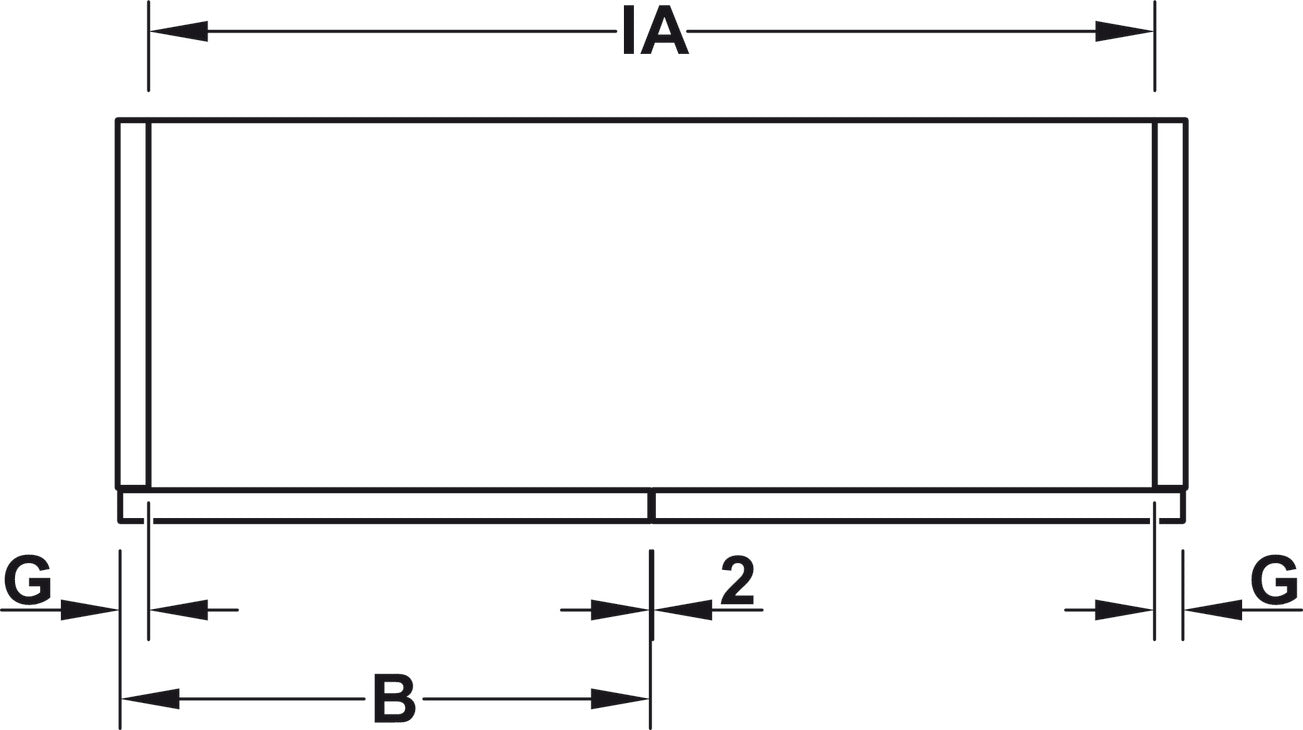Sliding door fitting, For Slido F-Fold 61 25A/50A Set
