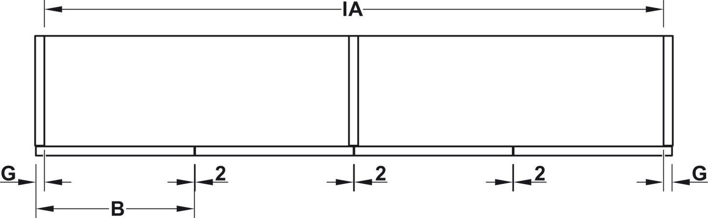 Sliding door fitting, For Slido F-Fold 61 25A/50A Set