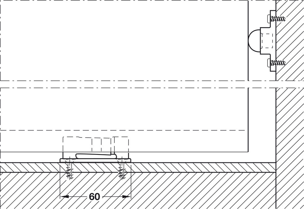 Sliding Door Hardware, HAWA Media 70, set