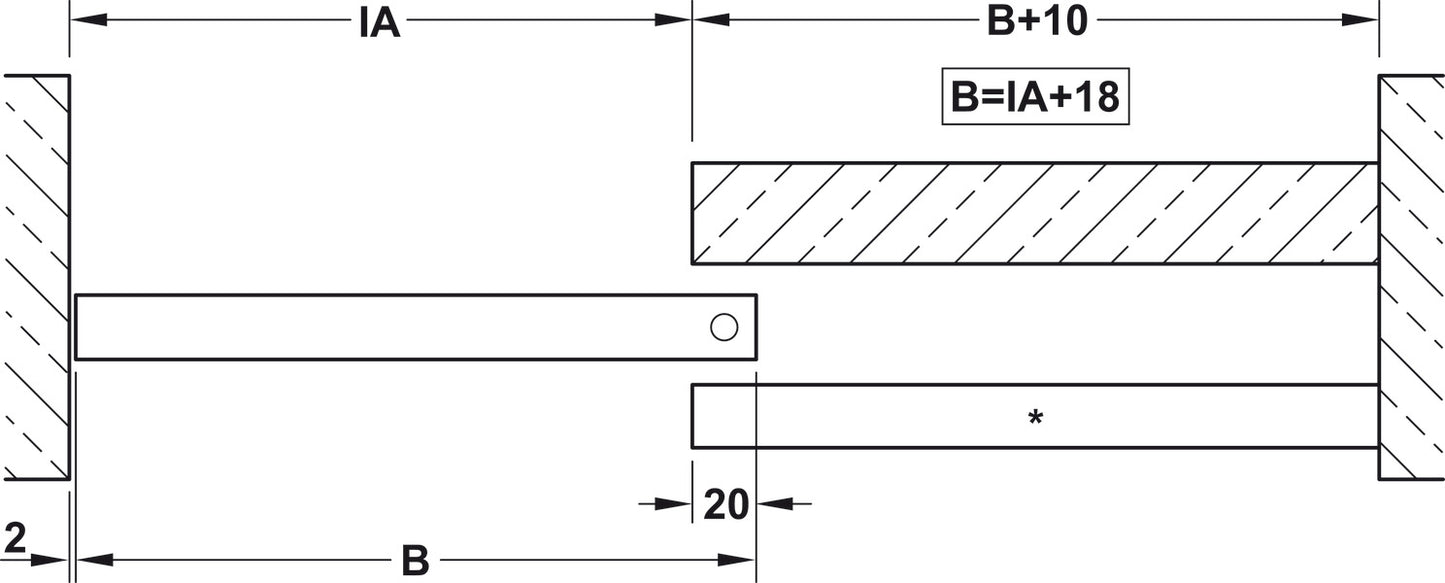 Sliding Door Hardware, Hawa Clipo 16 HM IF, set
