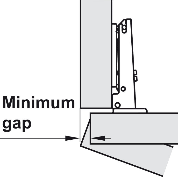 Concealed Hinge, Salice 700 Series, 110° Opening Angle, Silentia+