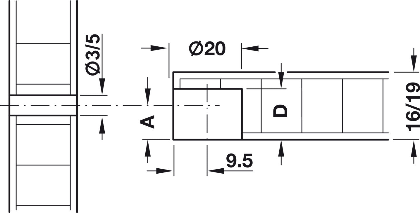 Shelf Connector, Rasant-Tab