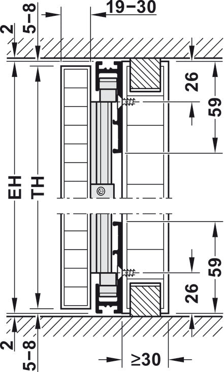 Wooden Pivot Sliding Doors, Hawa Concepta