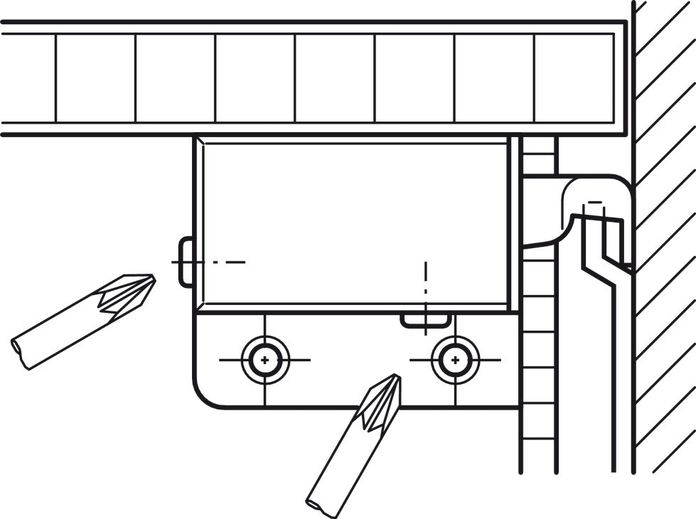 Cabinet Hanger, Screw-Mounted