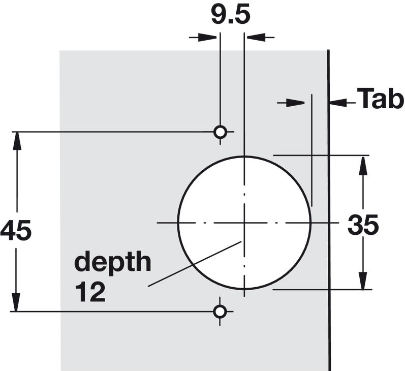 Concealed Hinge, Salice 700 Series, 110° Opening Angle, Silentia+
