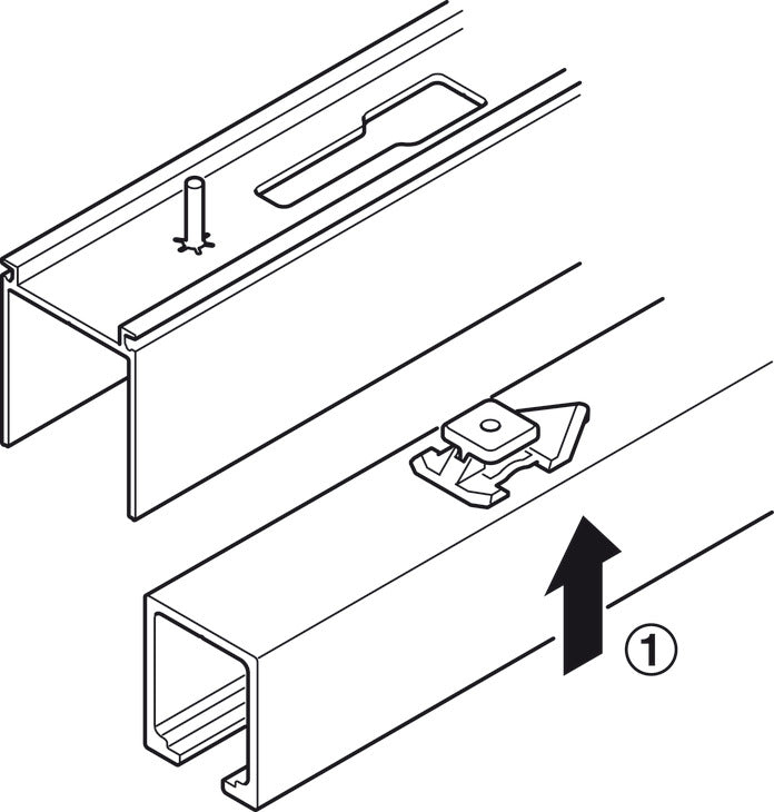 Sliding Door Hardware, HAWA Junior 120/B, set