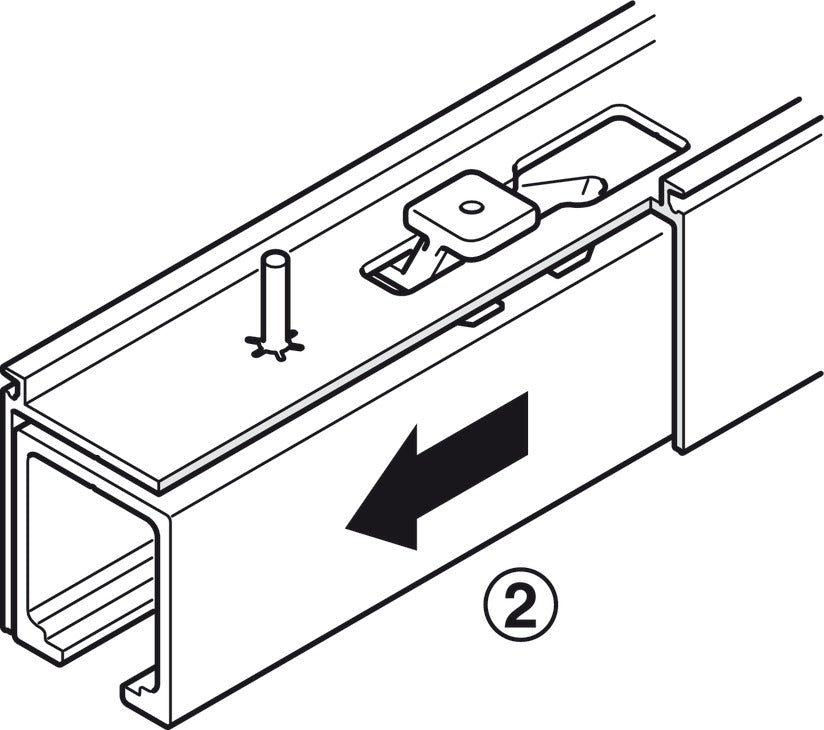 Sliding Door Hardware, HAWA Junior 120/B, set