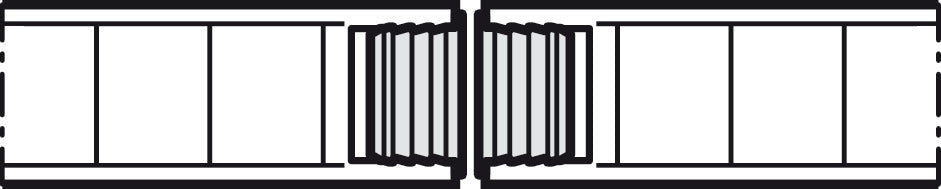 Wooden Folding Sliding Doors, HAWA Folding Concepta 25, set, hinges with soft closing mechanism